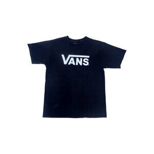 Vans Classic Black & White Logo T-Shirt - Size M
